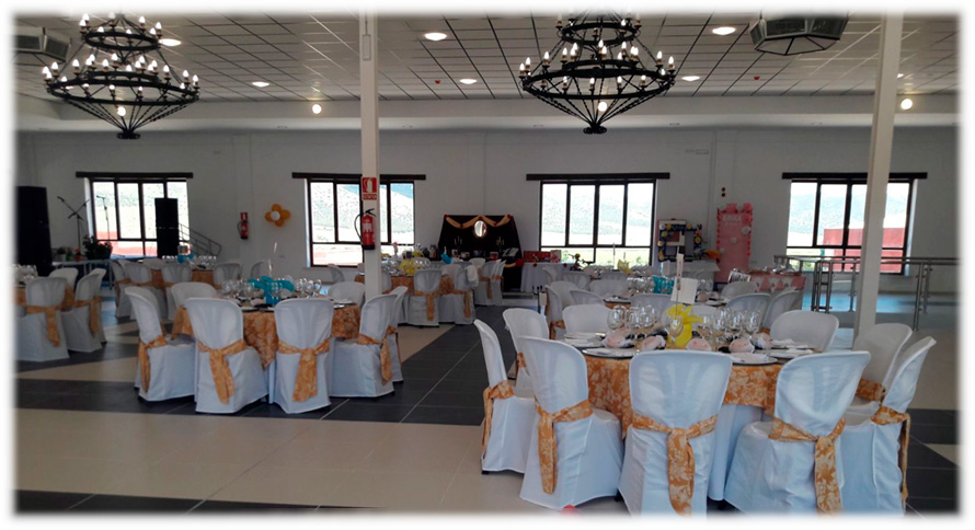 Salón de celebraciones revelbe zona interior